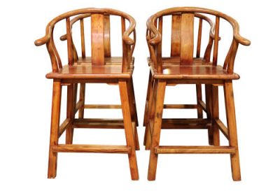 Set of 4 Chinese High Backed Chairs - Image 2
