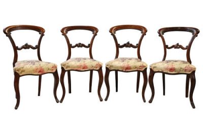 Set of 4 Rosewood Dining Chairs - Image 3