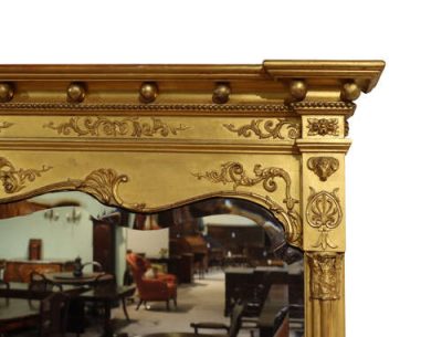 Victorian Overmantel Gilt Mirror - circa 1900 - Image 4